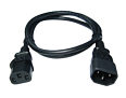 1m IEC Extension Cable - IEC Male to IEC Female (Kettle)