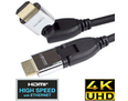 1m HDMI Cable with Swivel & Rotate Connectors