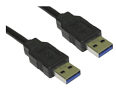 USB 3.0 A Male to Male Cable 1m Black