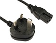 2m C15 IEC Power Cable UK 3 Pin Plug to Kettle C15 Plug Power Lead