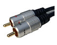 1m Stereo Audio Phono Cable 2x phono Pure OFC