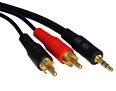 3.5mm Jack Plug to Phono Cable 1m Premium