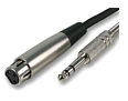 3m XLR Socket to 1/4 Inch Stereo Jack Plug Cable (TRS) Balanced Audio Cable