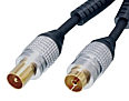 5m Aerial Cable - OFC Male Plug to Female Socket Cable