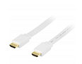 5m White Flat Hdmi Cable High Speed 1080p with Ethernet
