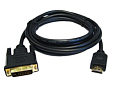 5m DVI to HDMI Cable - Gold Plated Pro Grade