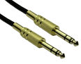 6.35mm 1/4 Inch Jack to Jack Cable Gold Plated