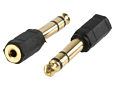 1/4 inch Stereo Plug to 3.5mm Stereo Socket Adapter