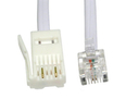 2m Two Wire RJ11 (M) to BT (M) Cable