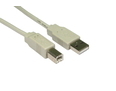 3m USB 2.0 Type A (M) to Type B (M) Data Cable - Beige