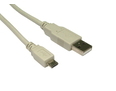1.8m USB2.0 Type A (M) to Micro B (M) Cable - Beige