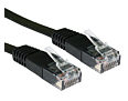 CAT5e Flat Network Cable, 0.5m, Black