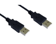 1m USB2.0 Type A (M) to Type A (M) Cable - Black