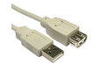 0.5m USB 2.0 Type A Male to Type A Female Data Cable