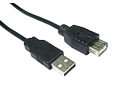0.5m USB Extension Cable Black
