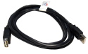 1.8m USB Extension Cable Black A Male to Female