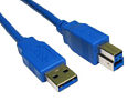 1M USB 3.0 Data Cable A To B Blue