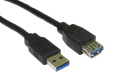 5m USB 3.0 Extension Cable - Type A Male to A Female Black