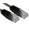 2m CAT5e Crossover Ethernet Cable Full Copper Green