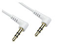 5m White 90 Degree Angle 3.5mm Jack Cable