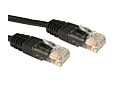 CAT6 Ethernet Cable UTP Full Copper, 0.25m, Black
