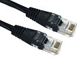 CAT5e Ethernet Cable 0.5m Black UTP Stranded Full Copper