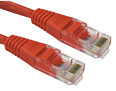 CAT5e Ethernet Cable 0.5m Red UTP Stranded Full Copper