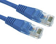 CAT5e Ethernet Cable 10m Blue UTP Stranded Full Copper