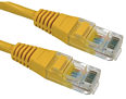 CAT5e Ethernet Cable 20m Yellow UTP Stranded Full Copper