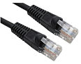 CAT5e Snagless Ethernet Cable 3m Black UTP LSZH Low Smoke Full Copper