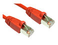 Snagless Shielded CAT6 Patch Cable, 0.5m, Red