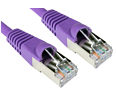 CAT6A Shielded Network Patch Cable, 15m, Violet