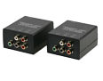 Component Video Over Cat5 Extender with Stereo Audio Kit