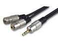 3.5mm Jack to 2x 3.5mm Jack Socket Cable - 1.8m