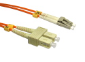 3m Fibre Optic Cable LC-SC orange 50/125 OM2