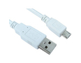 USB2.0 Type A (M) to Micro B (M) Cable - White