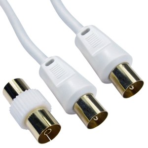 TV Aerial Cable Gold Plated Male to Male