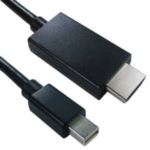 Mini Displayport to HDMI Cable, 2m, Black