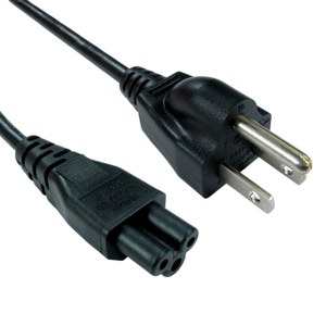 US to Cloverleaf C5 Power Cord 2m
