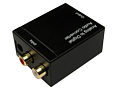 Phono to Optical Audio Converter Left Right Phono to TOSLink and Coax