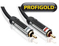 Profigold PROA4201 1m 2x RCA Phono Stereo Audio Cable