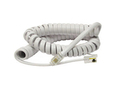 2m Coiled Handset Cord - White
