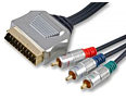 Scart to Component Cable 3m