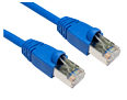 Snagless Shielded CAT6 Patch Cable, 1m, Blue