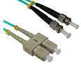 ST -SC 50/125 OM3 Fibre Optic Patch Cable 1m