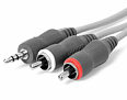 Techlink 640021 1m 3.5mm to 2x Phono Cable