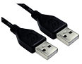 USB A to A Cable Black USB 2.0